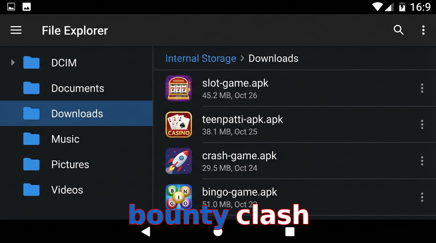 Main screen of Bounty Clash gameapk page for PK players