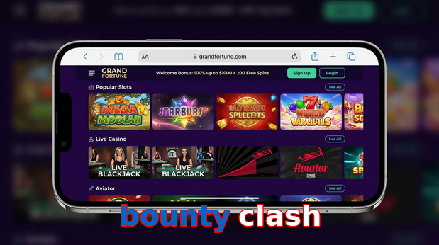 Main screen of Bounty Clash ios page for PK players